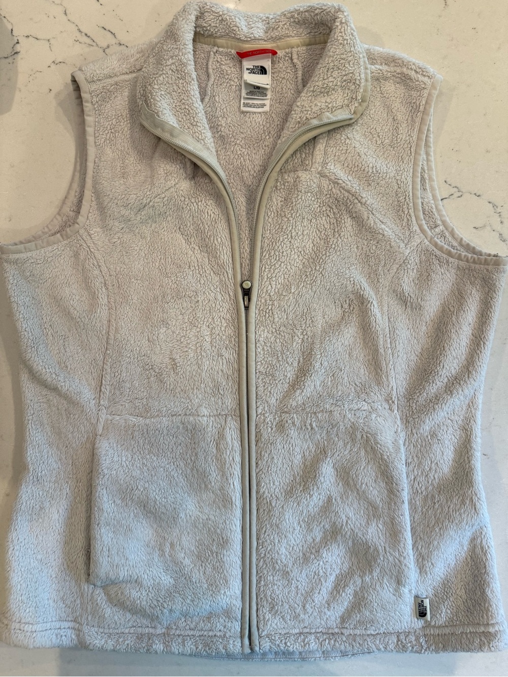 The North Face Women's Fleece Vest in off white